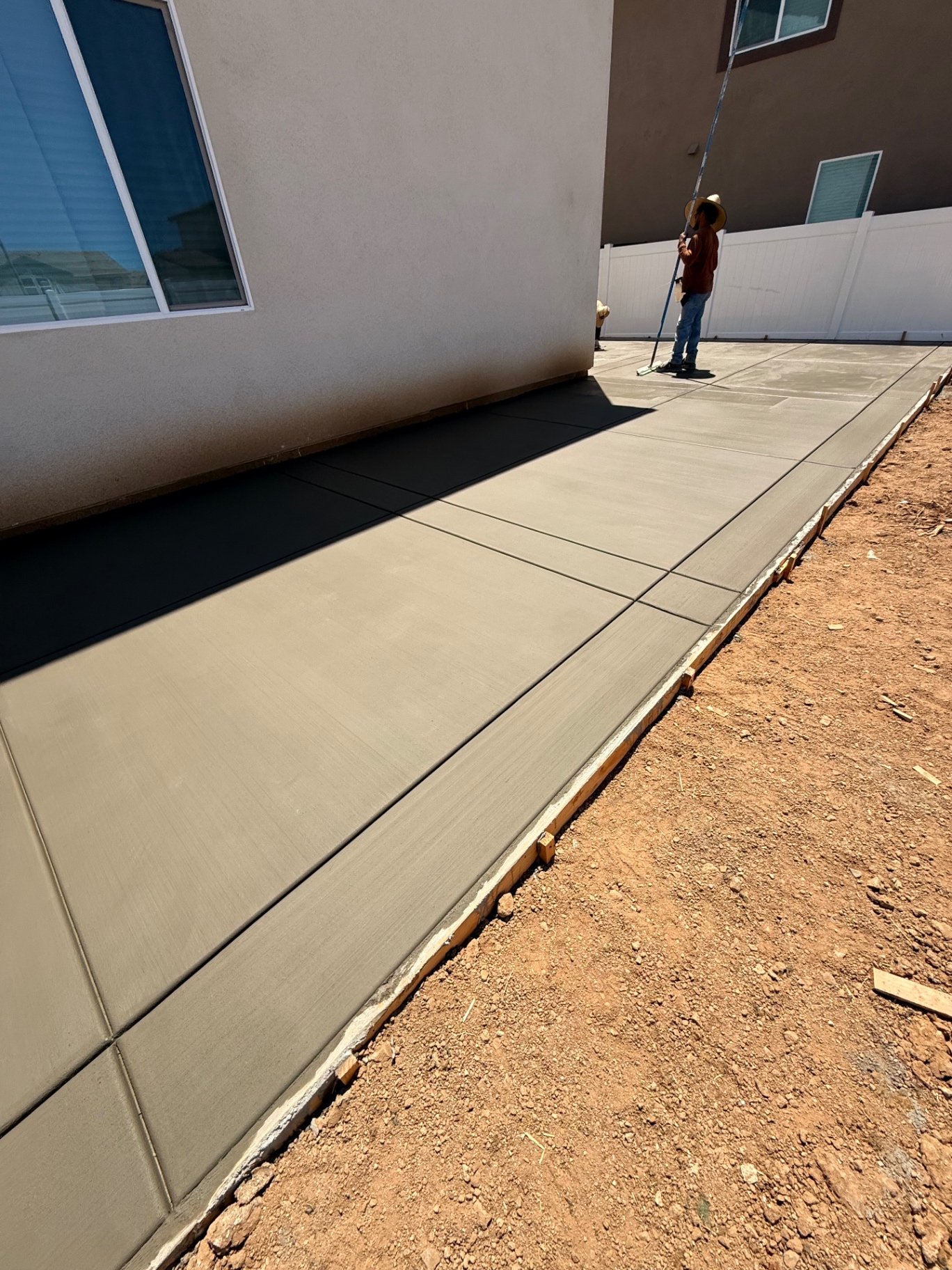 Side Yard Concrete Walkway