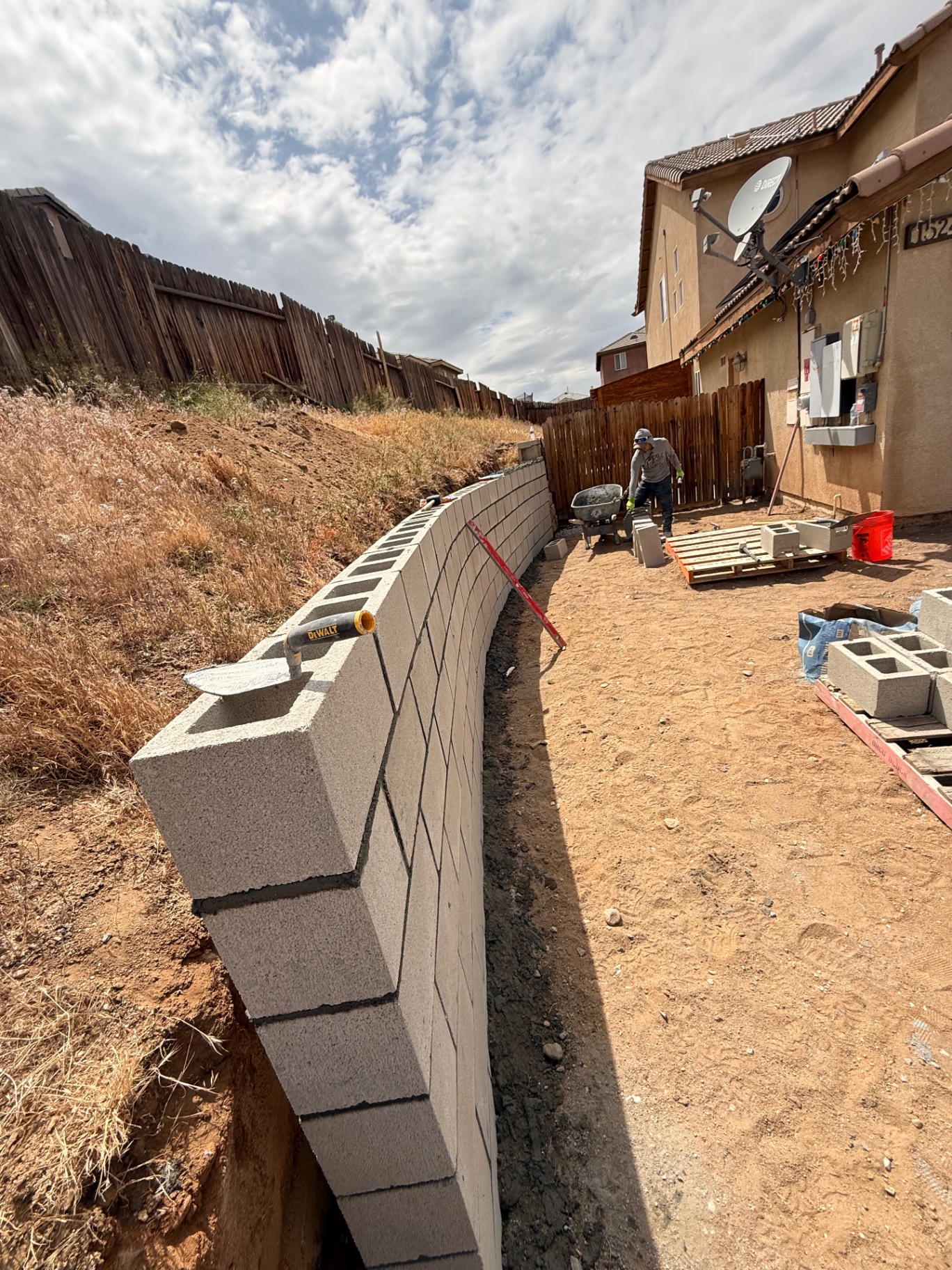 CMU Retaining Wall